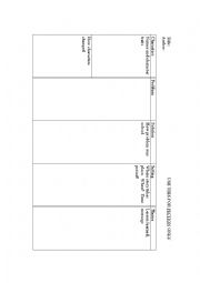 English Worksheet: Fiction Graphic Organizer