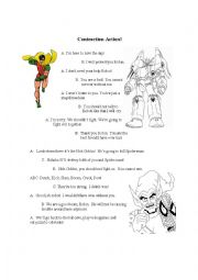 English Worksheet: Contraction Action
