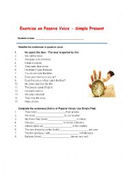 Exercise on Passive Voice - Simple Present