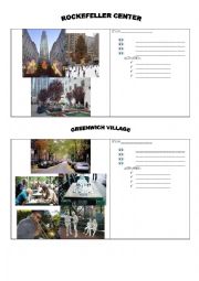 English Worksheet: NEW YORK landmarks part 1