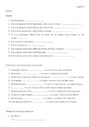 English Worksheet: Past Tense