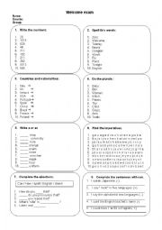 English Worksheet: Numbers / plurals / Nationalities/
