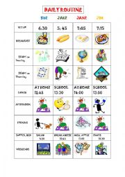 English Worksheet: Simple present activity