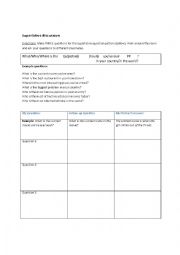 English Worksheet: Superlative discussion