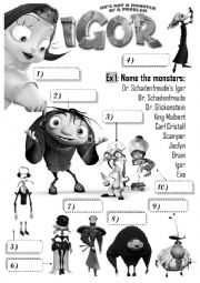 English Worksheet: IGOR - Halloween Movie by Anthony Leondis