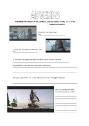 English Worksheet: Pirates of Caribean