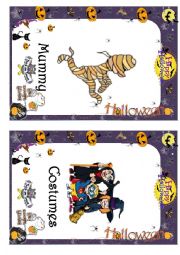 English Worksheet: Halloween flashcarcards part 2 of 2