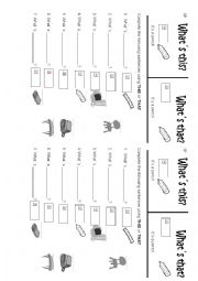 English Worksheet: WHATS THAT?  USING SCHOOL OBJECTS