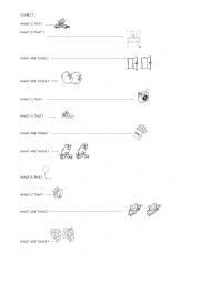 English Worksheet: This - These and That- Those