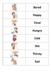 English Worksheet: Feelings