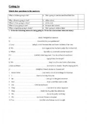 English Worksheet: GOING TO