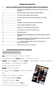 English Worksheet: Bridget Joness Diary - The Firemans pole scene