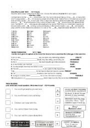 Cambridge KET Practice Worksheet (Pre-intermediate)