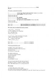 English Worksheet: Song - I Still Havent Found What Im Looking For by U2