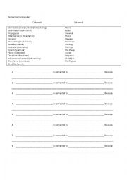 English Worksheet: Animal Farm Vocabulary Connections 