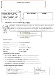 English Worksheet: WORKSHEET FOR 7TH GRADES