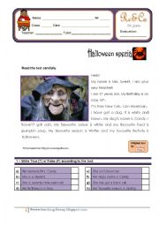 Reading Comprehension - Halloween