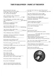 English Worksheet: This is halloween