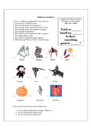 Halloween vocabulary for beginners