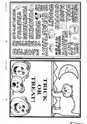 English Worksheet: halloween cover