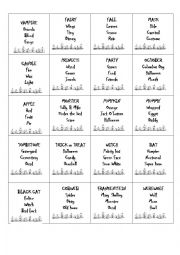 English Worksheet: Halloween Taboo