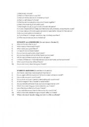 English Worksheet: FRIEND SHIP (QUESTIONS) 