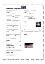 English Worksheet: Dangerous - David Ghetta