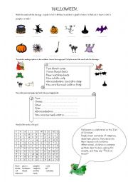 English Worksheet: Halloween