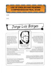 READING COMPREHENSION TEST: BORGES BIOGRAPHY