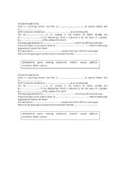 English Worksheet: Pollution