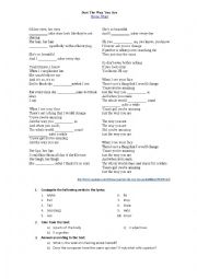 English Worksheet: Having fun with the Simple Present Tense