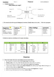 English Worksheet: Humour