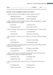 English Worksheet: Job