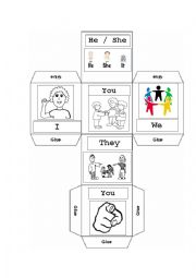 personal pronouns cube