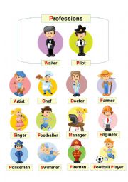 English Worksheet: Professions