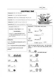 English Worksheet: Things to buy