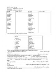 English Worksheet: The Gifts of Youth , Vocabulary 
