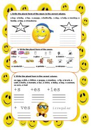 Plurals Worksheet