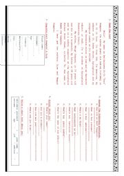 English Worksheet: Personal Information