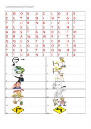 CLASSROOM LANGUAGE WORD SEARCH