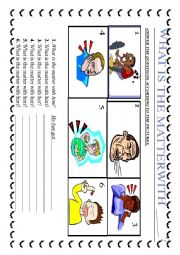 English Worksheet: ILNESSES-HAVE GOT- HAS GOT