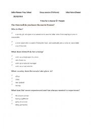 English Worksheet: group session