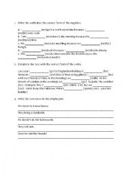 English Worksheet: Simple Past