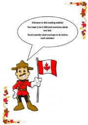 English Worksheet: Reading about Canada