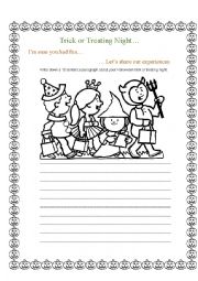 Halloween Writing Activity