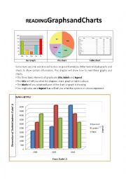 English Worksheet: reading graphs and charts