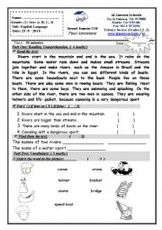 English Worksheet: Second Grade exam