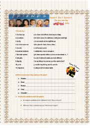 English Worksheet: Friends Episode - The one with the Halloween Party