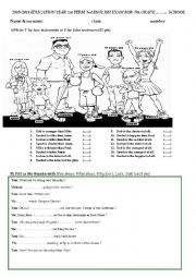 English Worksheet: exam