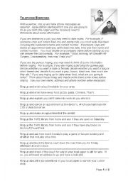 English Worksheet: Telephone Dialogues